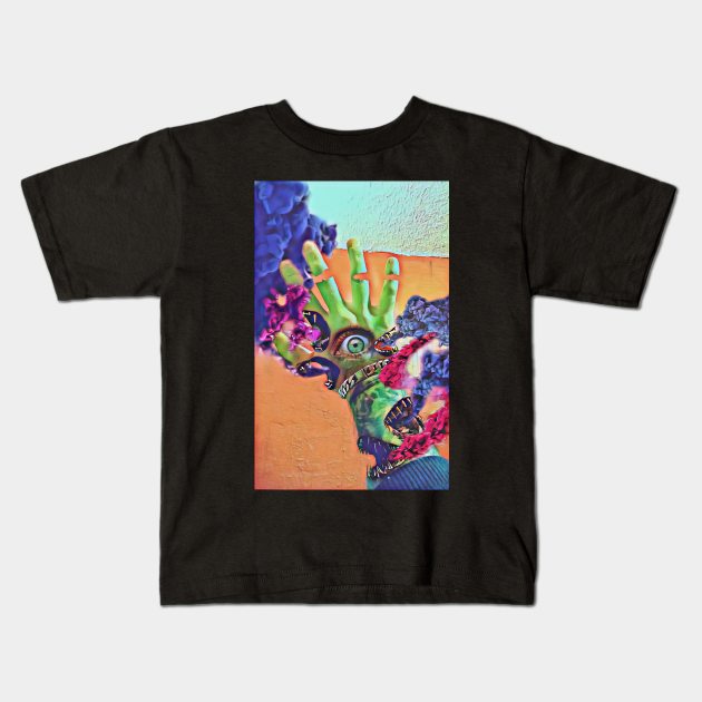 Hand Of Tyranny #3 Kids T-Shirt by Mr. Leon Artwork